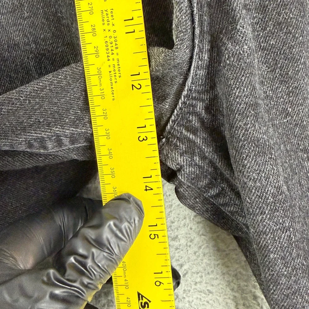 Vintage Levis 545 Jeans Mens 42x34 Black Loose Fit Orange Tab Made USA 90s Denim